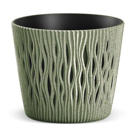 Prosperplast Blumentopf SANDY Rund Grün 18,9 cm