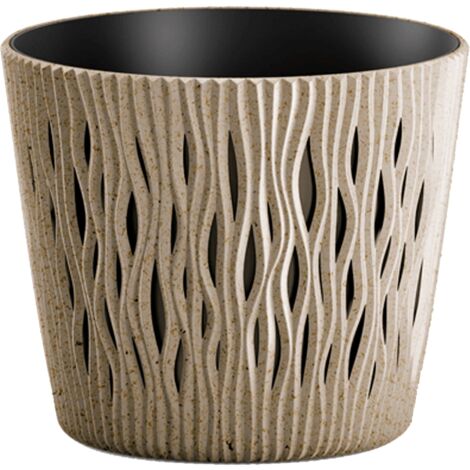 Prosperplast Blumentopf SANDY Rund Natur 22,5 cm