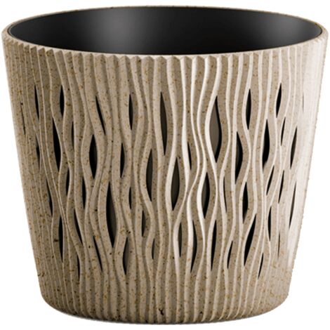 Prosperplast Blumentopf SANDY Rund Natur 26,2 cm
