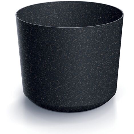 Prosperplast Blumentopf TUBO Eco Wood Anthrazit 12,8 cm