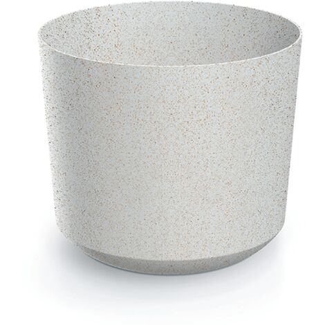 Prosperplast Blumentopf TUBO Eco Wood Weiß 23,9 cm