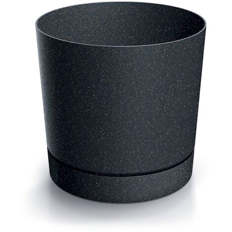 Prosperplast Blumentopf TUBO P Eco Wood Anthrazit 17,8 cm