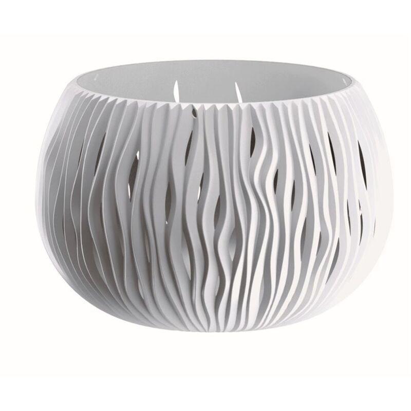 

Prosperplast BOWL SANDY de plástico CON depósito en color Blanco, 11 (alto) x 14,4 (ancho) x 14,4 (profundo) cms