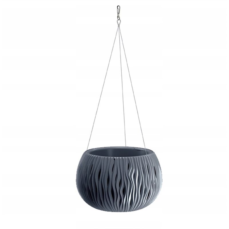 

BOWL SANDY WS de plástico CON depósito en color Antracita, 21,8 (alto) x 37 (ancho) x 37 (profundo) cms - Prosperplast