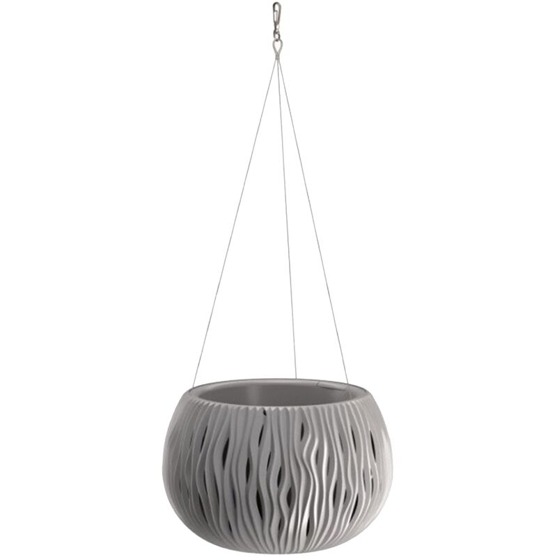 

Prosperplast BOWL SANDY WS de plástico CON depósito en color Gris piedra, 21,8 (alto) x 37 (ancho) x 37 (profundo) cms