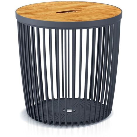 Prosperplast Cesta de jardín soporte - mesa auxiliar decorativa CLUBO 25L., dimensiones () 335x335x330, color Antracita