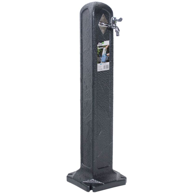 Verdemax - prosperplast Fontaine haute tanker 24x24x90 cm en noir
