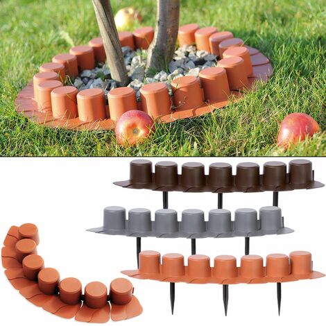 PROSPERPLAST GARTENPALISADE 7 TERRAKOTTA 4,05 m
