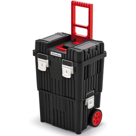 Prosperplast HEAVY KHVWM cassetta degli attrezzi mobile nera 30L