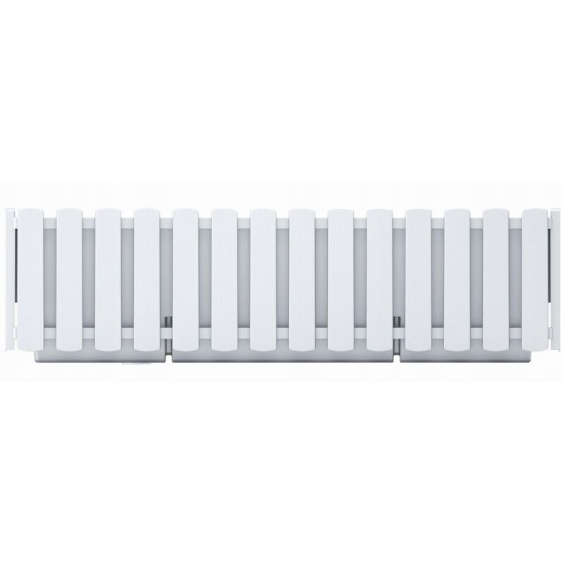 Prosperplast - Jardinière de balcon Boardee 58x18x16 cm - Blanc - Blanc