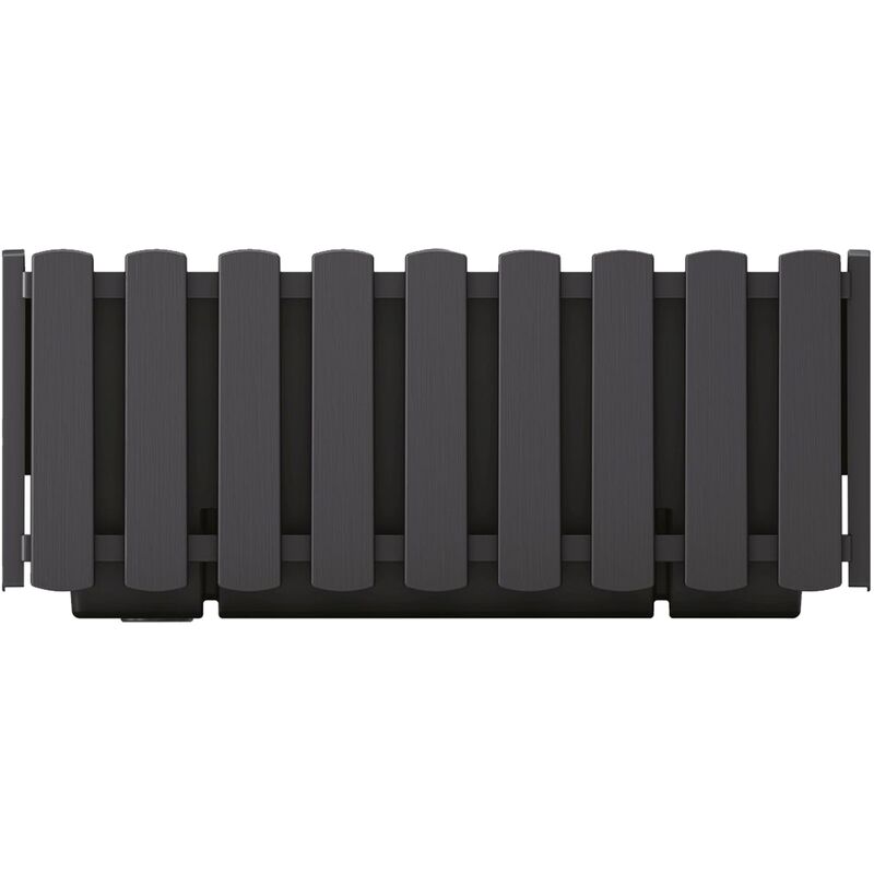 Jardinière de balcon Boardee 38x18x16 cm - Anthracite - Anthracite - Prosperplast