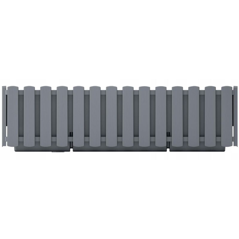 Prosperplast - Jardinière de balcon Boardee 58x18x16 cm - Gris de pierre - Gris de pierre