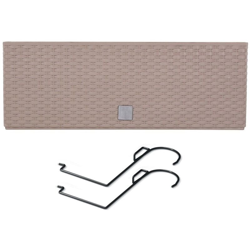 Jardinière de balcon rato case 58x18x19 cm - Mocca - Mocca - Prosperplast