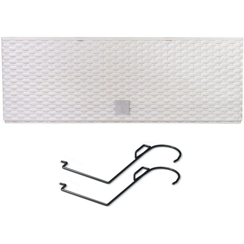 Prosperplast Jardinière de balcon RATO CASE 58x18x19 cm - Blanc