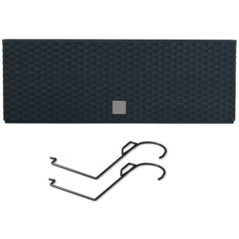 Jardinière de balcon rato case 58x18x19 cm - Anthracite - Anthracite - Prosperplast