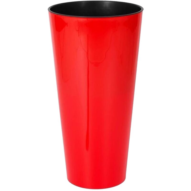 Pot brillant tubus slim 64 l 40x40x76,2 cm en Rouge - Prosperplast