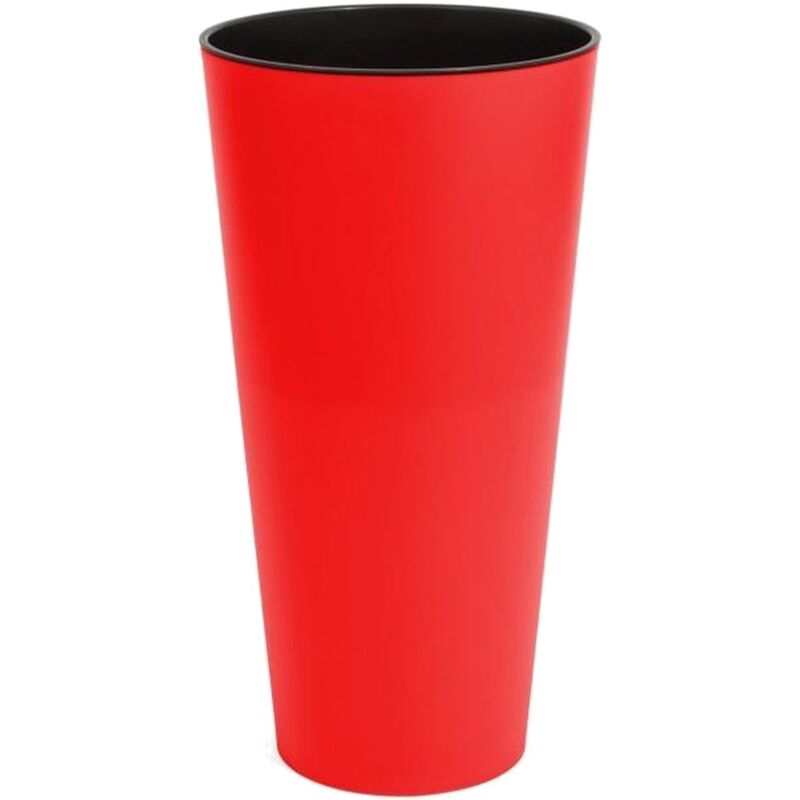 PROSPERPLAST Pot de fleur TUBUS SLIM 64 L 40x40x76,2 cm en Rouge