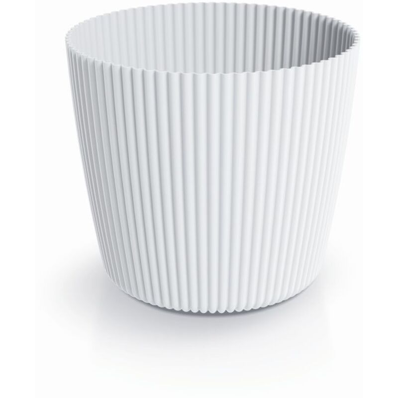 Prosperplast - Milly vaso tondo Ø39x34,5 cm, capacità 32L - Blanc