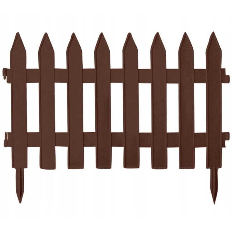 Prosperplast Kunststoff-gartenpalisade, Zaunkante Braun, 3, 22 M