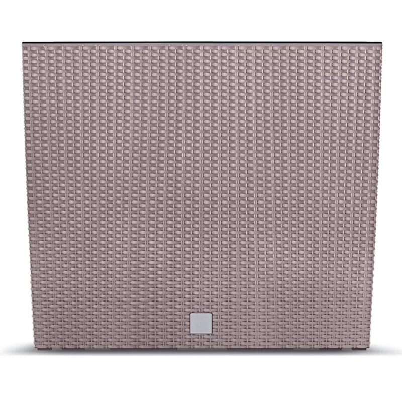 Prosperplast - Pot de fleur carré Rato Case 58x58x49,8 cm en plastique Moka