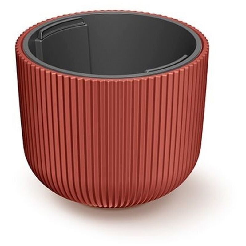 Terracota Macétero, avec dépôt, Milly Collection, 23,9 x 23,9 x 19,7 cm, capacité de 7 l.