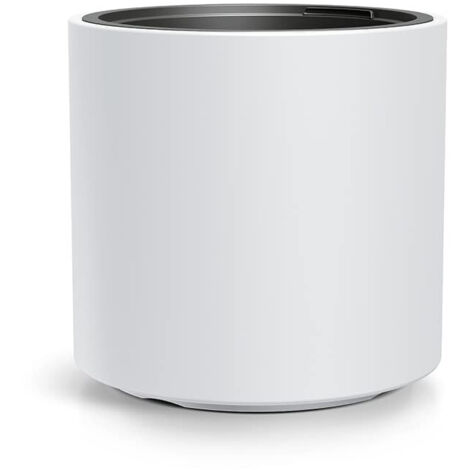 PROSPERPLAST POT DE FLEURS ROND BLANC 40 CM