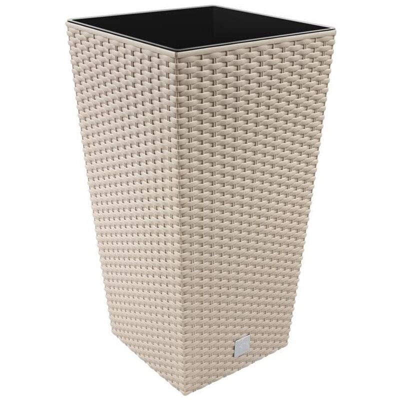 Rato pot 26,6 litres avec insert 26,5 x 26,5 x 50 cm en couleur mocca - Mocca