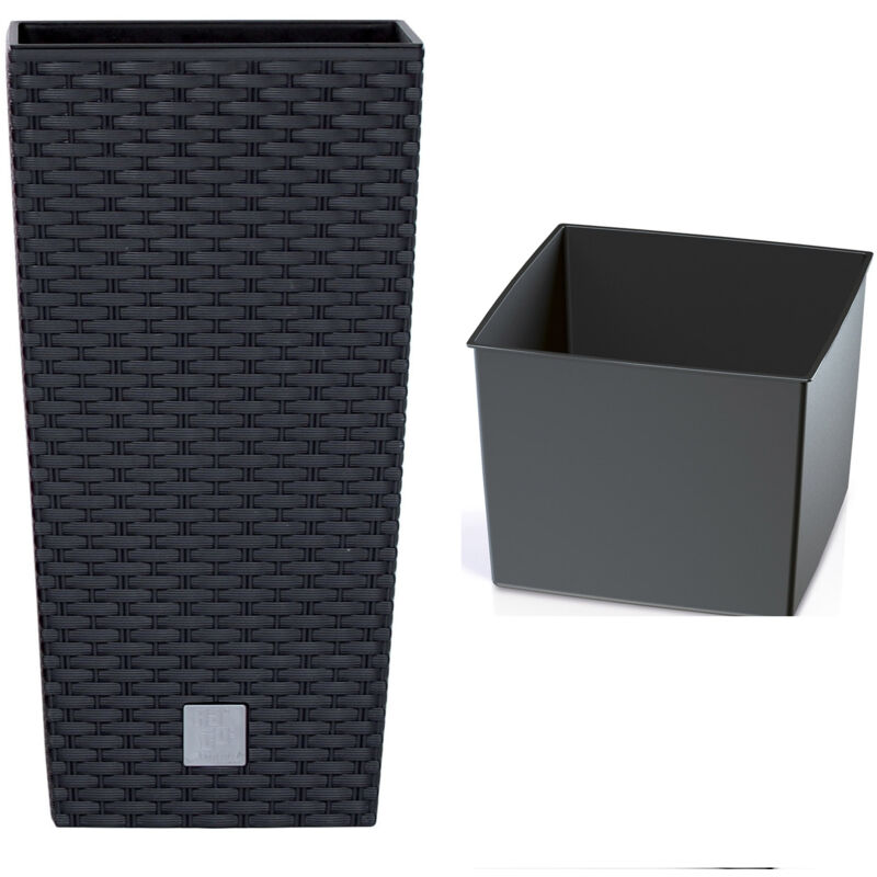 Zanvic - Pot de fleurs haut rato DRTS300 avec insert Anthracite