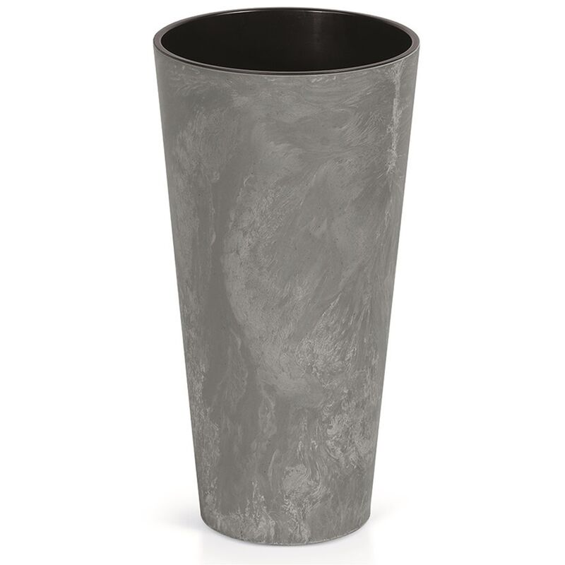 

Prosperplast Tubus Slim Effect de plástico CON depósito en color Gris oscuro, 28,6 (alto) x 15 (ancho) x 15 (profundo) cms