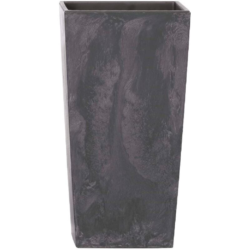 19 l Prosperplast Urbi Square Effet pot haut en plastique 19 l avec réservoir en couleur Anthracite, 44,9 (h) x 24 (l) x 24 (p) cms - Anthracite