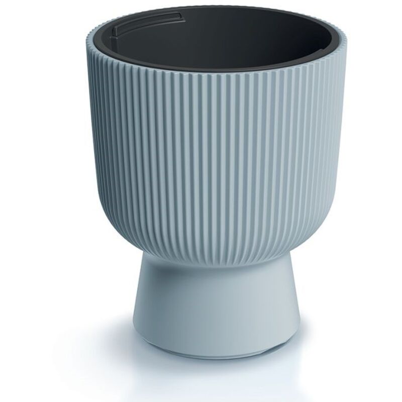 PROSPERPLAST Vaso da fiori Milly grigio chiaro, Ø29,8x36,5 cm, capacità 18 L