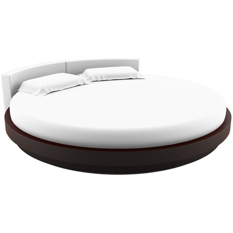 Terre De Nuit - Protège Matelas Rond Molleton 100% Coton Bonnet 30 cm Diamètre 220 cm