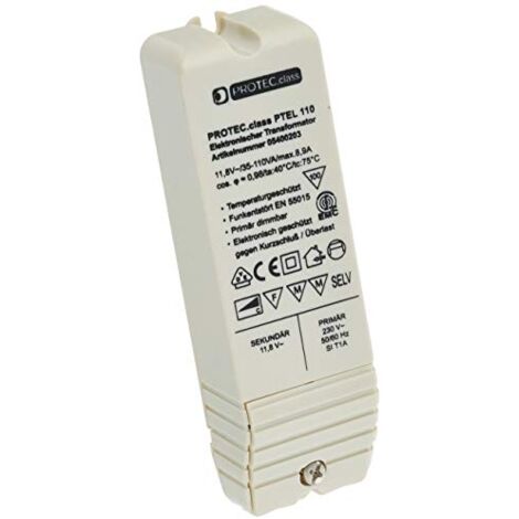 PROTEC 05400203 050903 PROTEC.CLASS ELEKTRONISCHER TRAFO 35-110 VA PTEL 110 (FARBLICH SORTIERT)