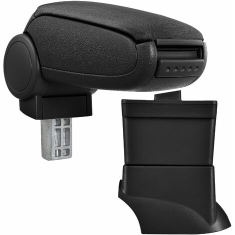[pro.tec] Accoudoir central pour Fiat 500 - avec compartiment - rembourré - textile - noir