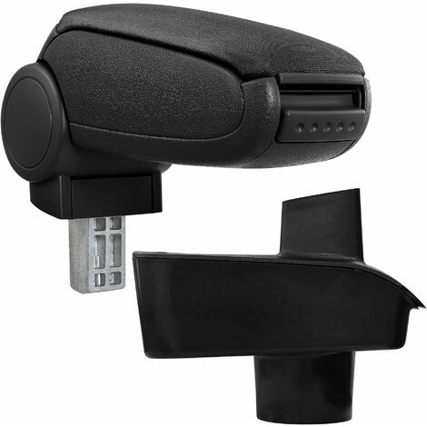 [pro.tec] Accoudoir central pour Ford Fiesta ’09 - avec compartiment - rembourré - textile - noir
