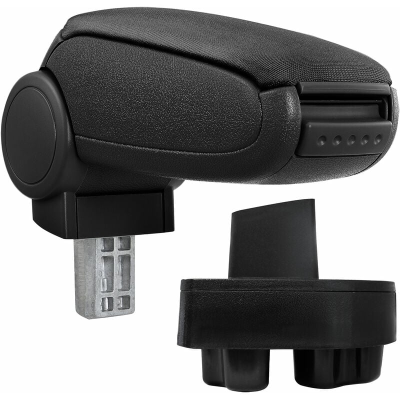 Pro.tec Accoudoir central pour Opel Corsa c / Opel Combo c - avec compartiment - rembourré - textile - noir