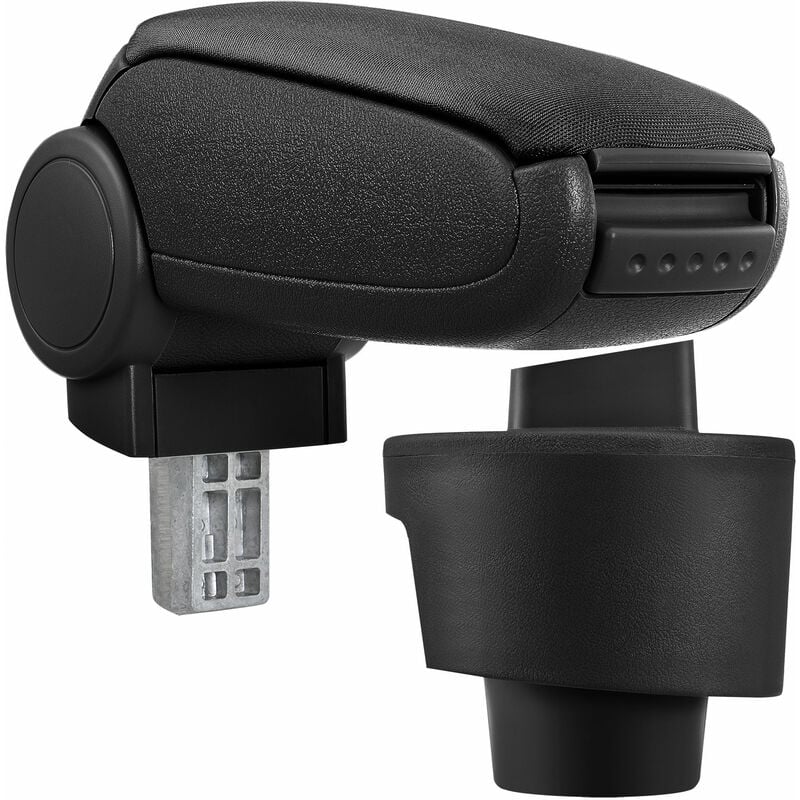 Pro.tec Accoudoir central pour Seat Ibiza Type 6J - avec compartiment - rembourré - textile - noir