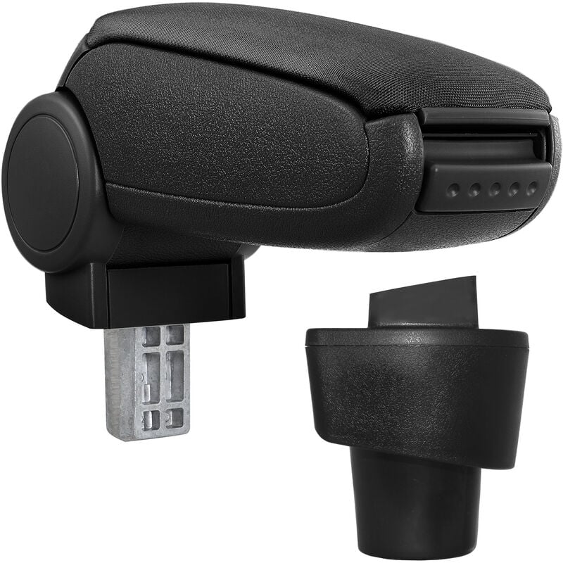 [pro.tec] Accoudoir central pour Twingo 3 - avec compartiment - rembourré - textile - noir