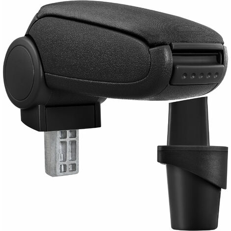 [pro.tec] Bracciolo centrale - Poggiabraccio con vano portaoggetti - imbottito - in tessuto - nero - VW Touran / Caddy