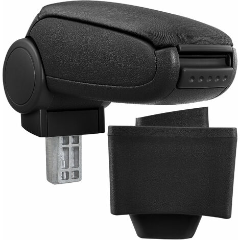 [pro.tec] Reposabrazos central para AUDI A3 8L Año de fabricación 1996-2003 - apoyabrazos con compartimento - tapizado - tela - negro