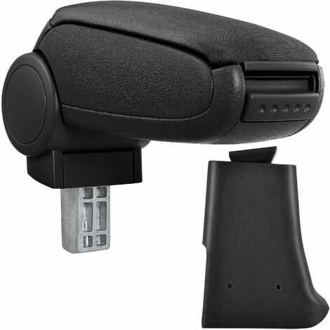 [pro.tec] Reposabrazos central para Golf 3, Vento - apoyabrazos con compartimento - tapizado - tela - negro
