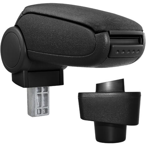 [pro.tec] Reposabrazos central para Renault Captur - apoyabrazos con compartimento - tapizado - tela - negro
