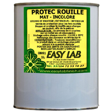 Protec rouille vernis 0861 pot 1L - EASY LAB - 0861-1