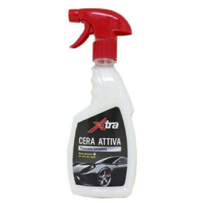 Trade Shop - Cera Attiva Spray Protezione Immediata Lucida Protegge Carrozzeria Auto 500 Ml -