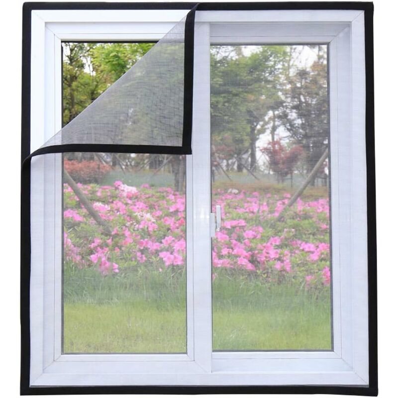 

Abcrital - Protección de ventana para gatos, repelente de mosquitos, semitransparente, tamaño ajustable