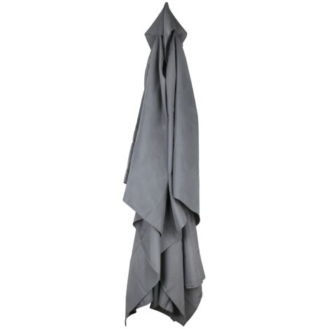 Protección contra la lluvia y cubierta para sombrilla de 300 cm para el jardín – Cubierta impermeable y resistente a los rayos UV fabricada en tafetán de poliéster de 160 g/m² con doble toldo – Fácil 