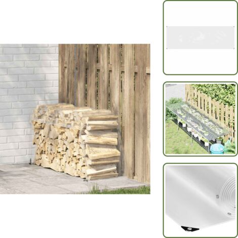 Protección contra lluvia - vidaXL Lona transparente con ojales PVC 1x3 m - Cubierta para muebles