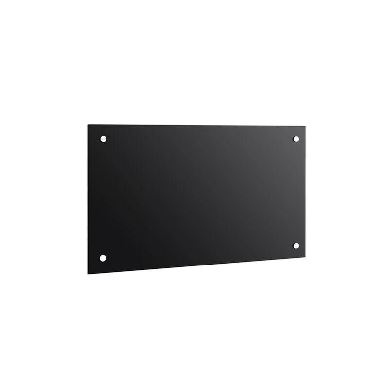 Panel trasero para cocina Cubierta de protección Placa contra salpicadura 120x60CM negro Cocina Protección de pared 6mm esg