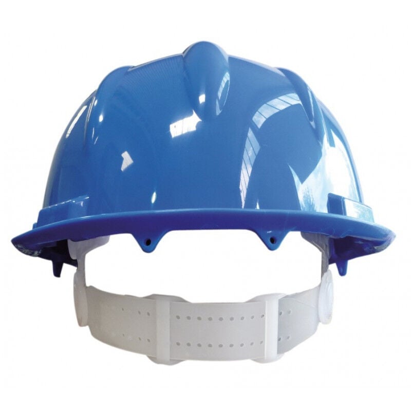 

Casco de protección con visera corta y agujeros de ventilación SP | Azul Royal - Safetop