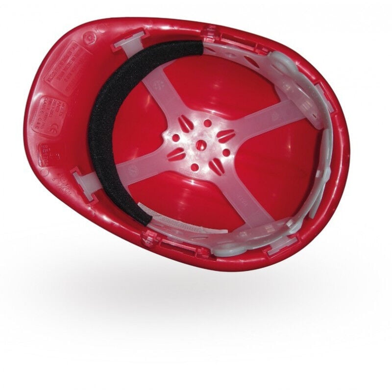 

Casco de protección con visera corta y agujeros de ventilación SP | Rojo - Safetop